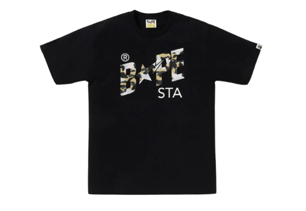 STA OVER PRINT 1ST CAMO BAPE STA TEE
